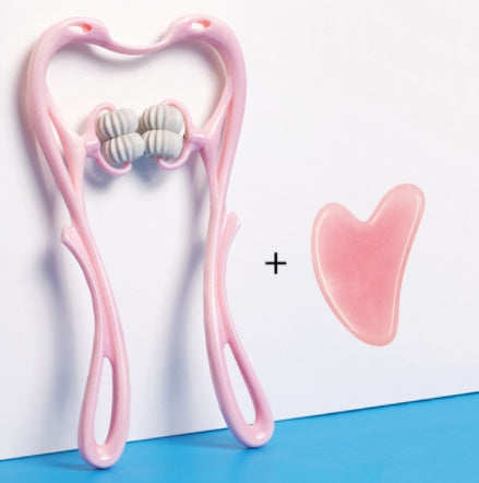 This multi-functional manual neck massager provides six neck pain relief features and can be used anywhere, anytime, without needing assistance.