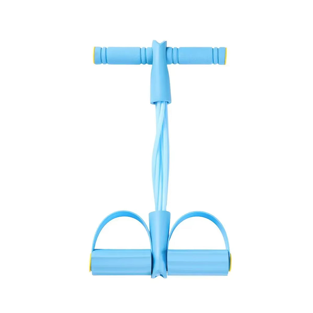 6-Tube Multi-Function Abdominal Trainer with Foot Pedal for Sit-Ups Fitness Abdominal Toning Arm Strengthening Resistance Band