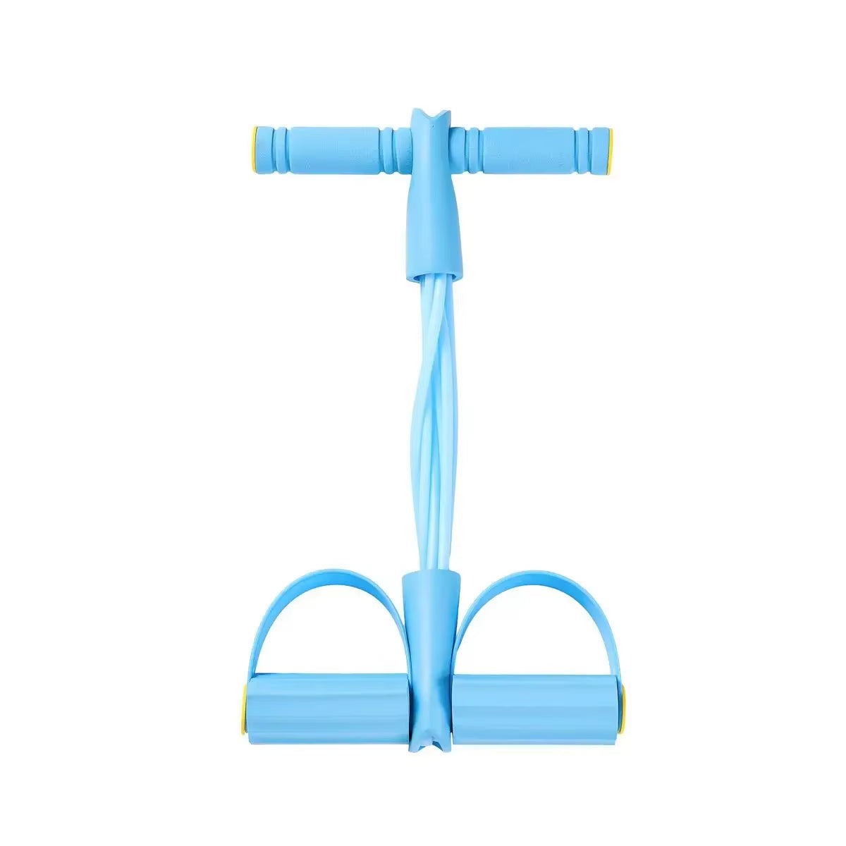 6-Tube Multi-Function Abdominal Trainer with Foot Pedal for Sit-Ups Fitness Abdominal Toning Arm Strengthening Resistance Band