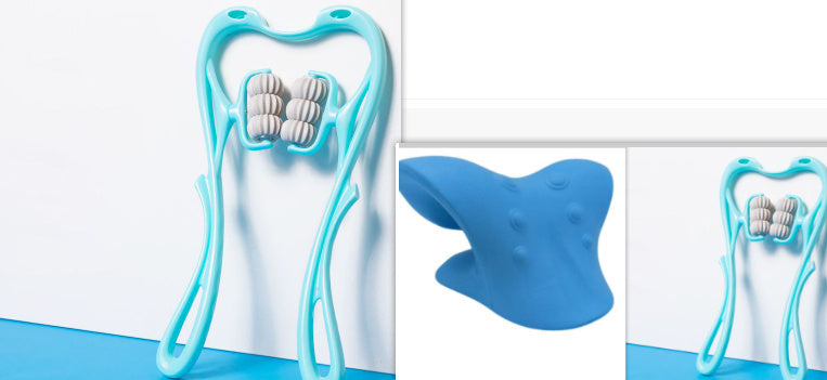 This multi-functional manual neck massager provides six neck pain relief features and can be used anywhere, anytime, without needing assistance.