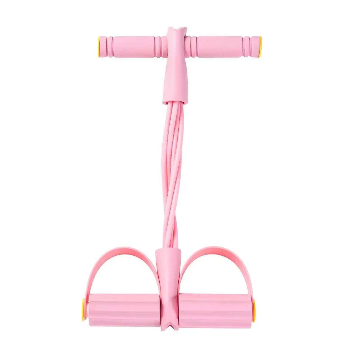 6-Tube Multi-Function Abdominal Trainer with Foot Pedal for Sit-Ups Fitness Abdominal Toning Arm Strengthening Resistance Band