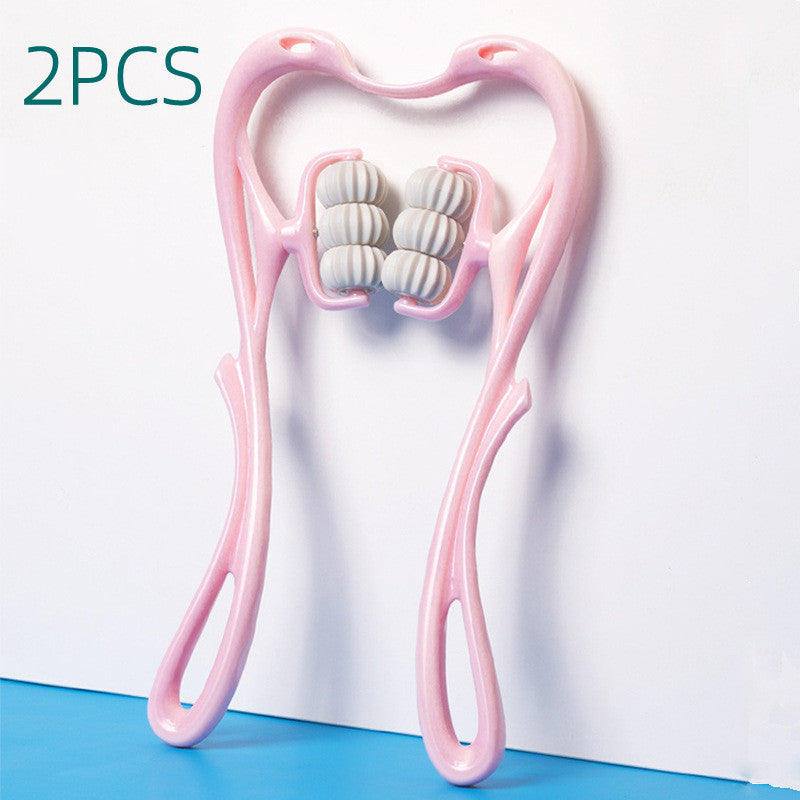 This multi-functional manual neck massager provides six neck pain relief features and can be used anywhere, anytime, without needing assistance.